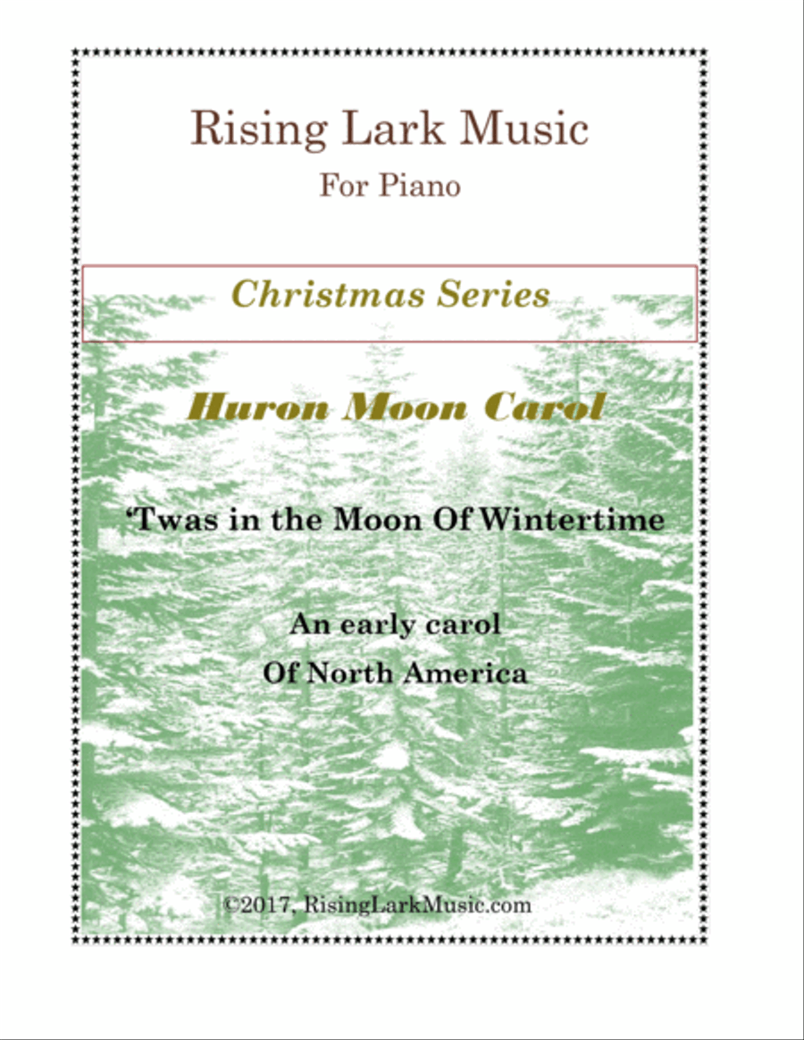 Huron Moon Carol Piano Solo scores gallery preview page 1