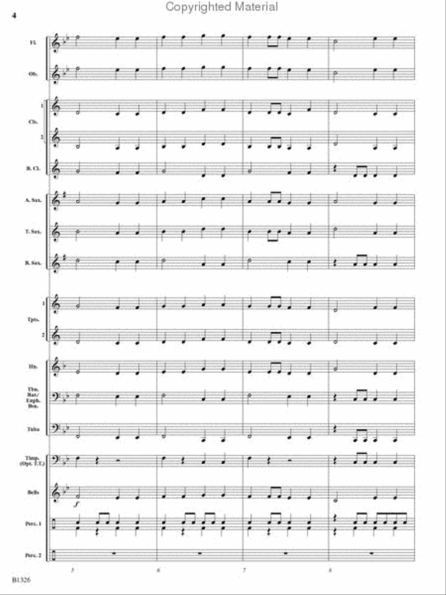 Parade of the Gladiators Concert Band scores gallery preview page 3