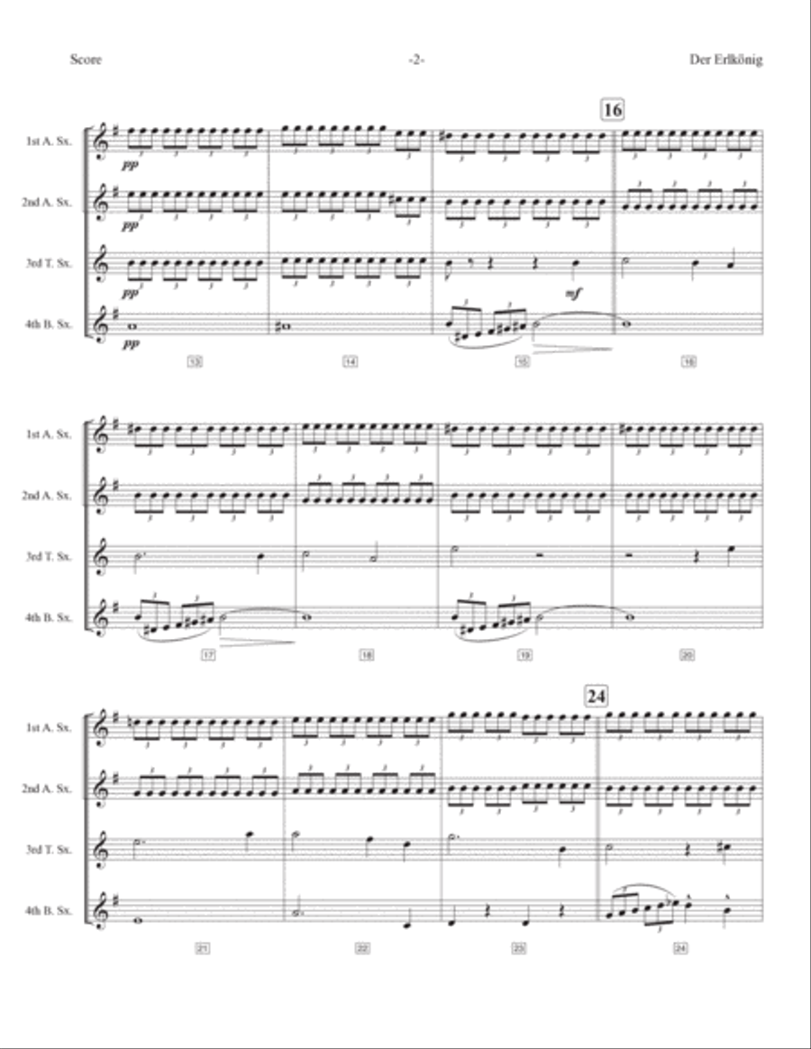 Der Erlkönig Der Erlkönig Woodwind Quartet scores gallery preview page 3
