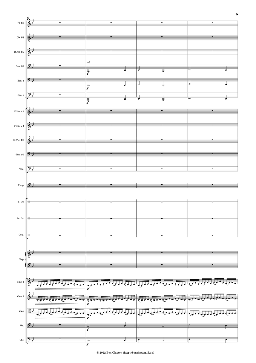 Karrinyup Fanfare Full Orchestra scores gallery preview page 5