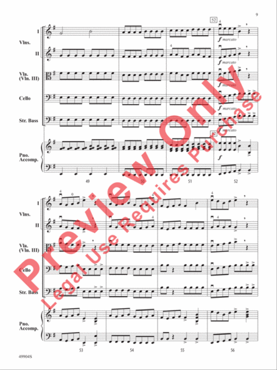 Dragon Chase String Orchestra scores gallery preview page 10