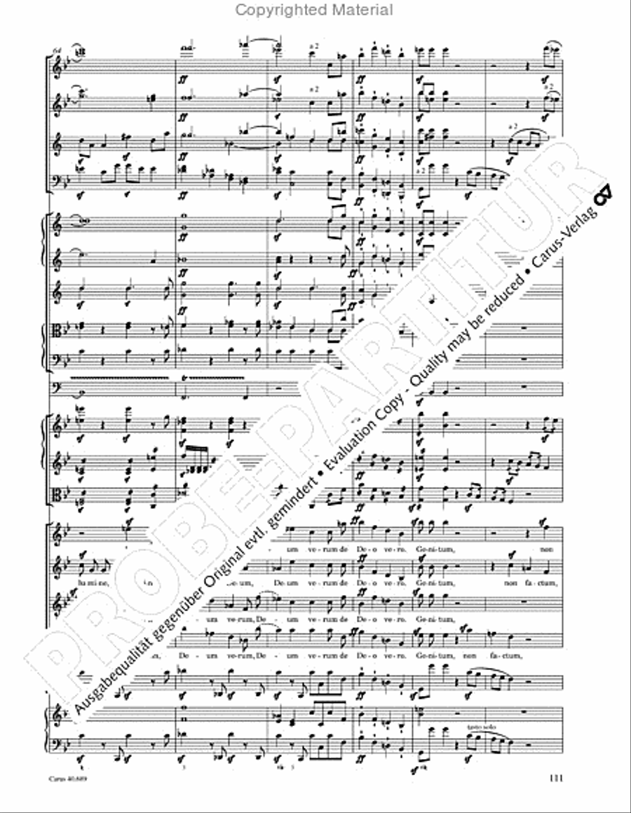 Missa solemnis Missa solemnis 4-Part scores gallery preview page 127
