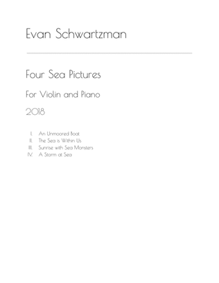 Four Sea Pictures for Violin and Piano