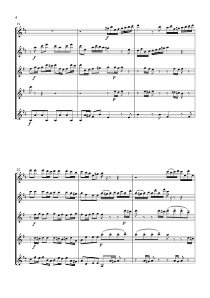 Brandenburg Concerto No.3, 1st movement - sax quintet image number null
