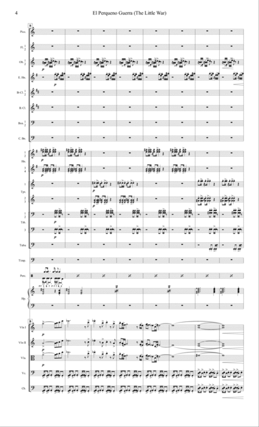 El Perqueno Guerro Full Orchestra scores gallery preview page 5