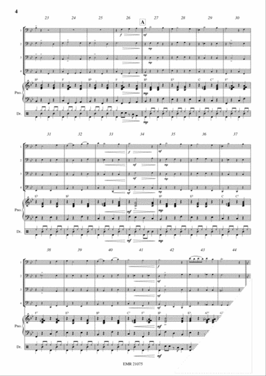 Popcorn Bassoon Quartet scores gallery preview page 4
