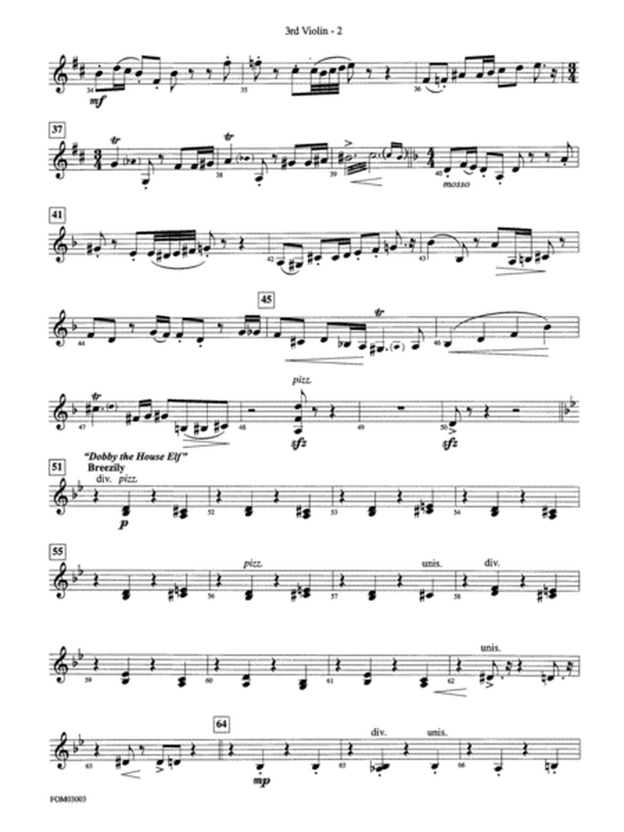 Harry Potter and the Chamber of Secrets, Themes from: 3rd Violin (Viola [TC])