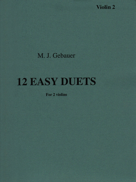 12 Easy Duets for Two Violins Op. 10