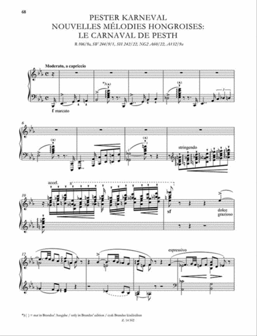 Ungarische National-melodien and Other Songs Piano Solo scores gallery preview page 3