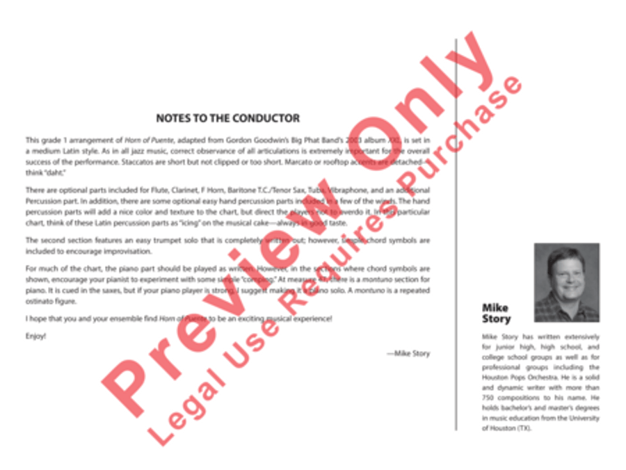 Horn of Puente Horn of Puente Jazz Ensemble scores gallery preview page 15