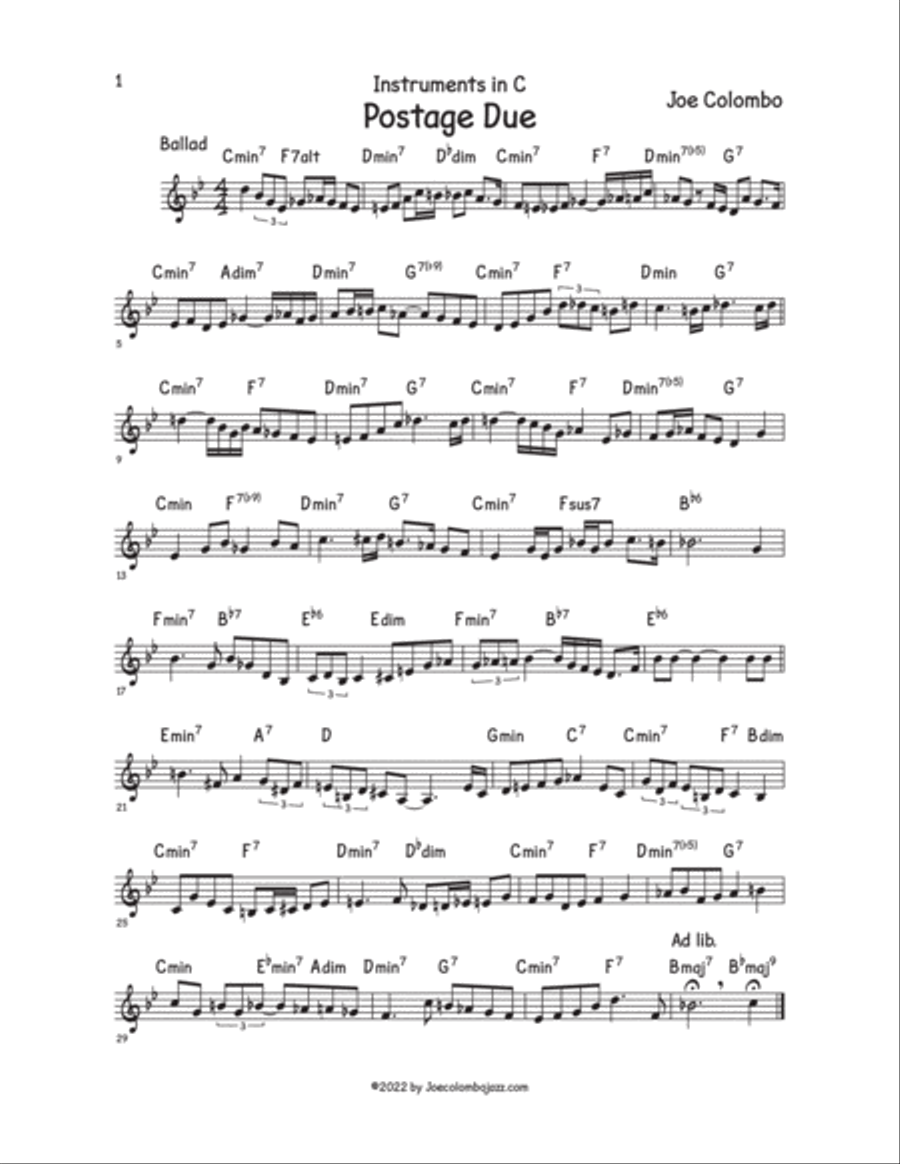 25 Jazz Etudes for Instruments in C, B-flat, E-flat and Bass Clef Saxophone scores gallery preview page 5