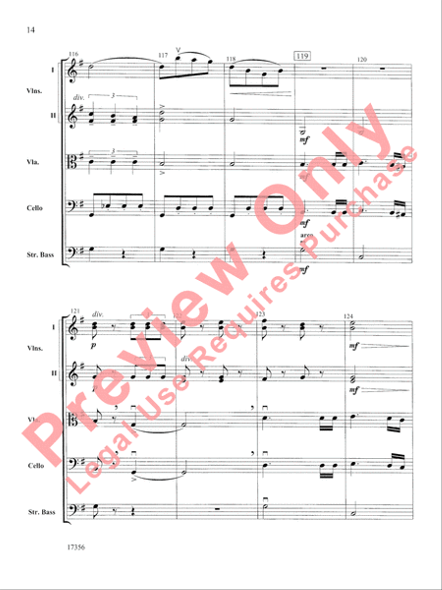 Alla Tchaikovsky String Orchestra scores gallery preview page 15