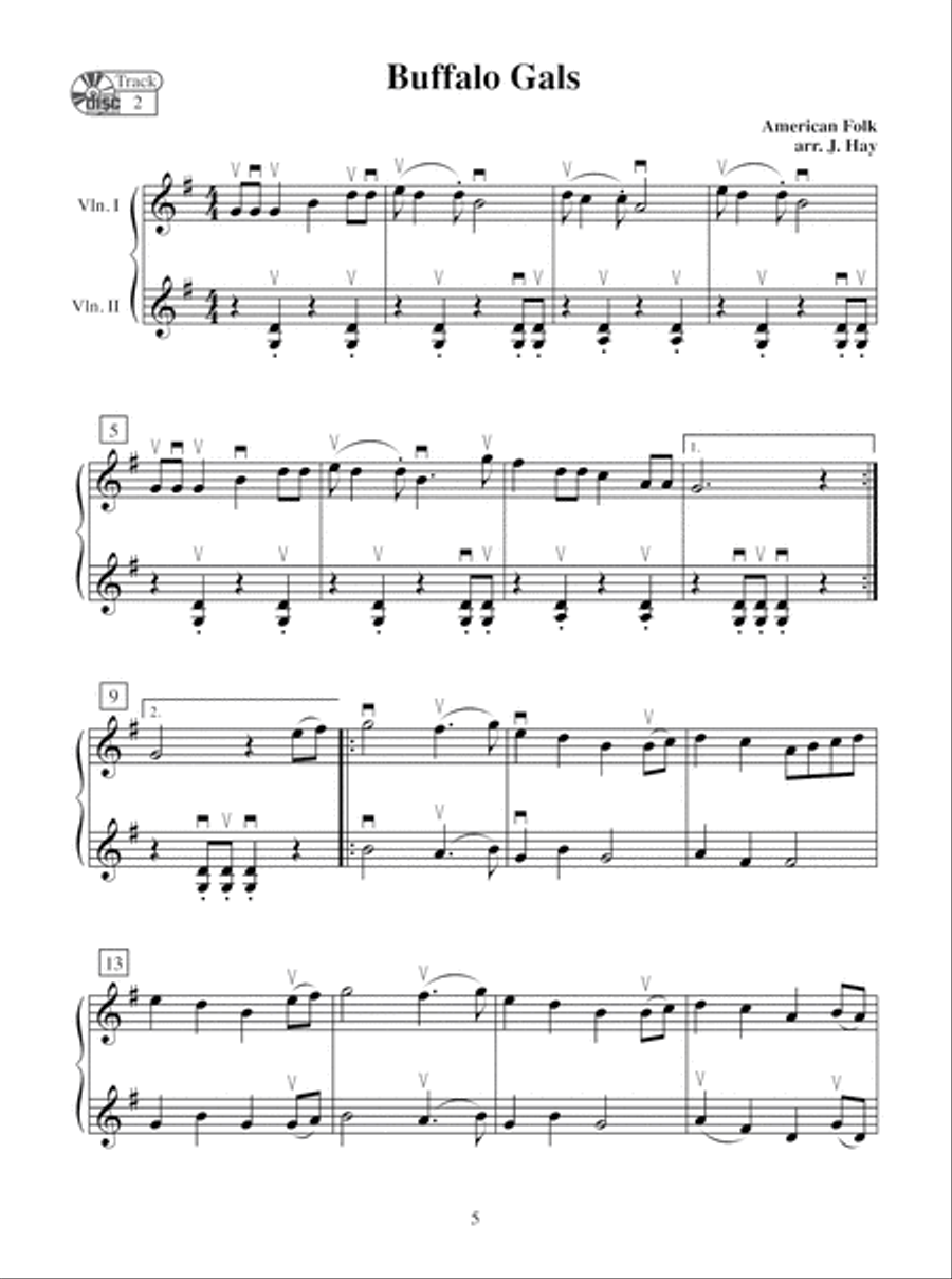 Come Fiddle With Me, Volume One String Duet scores gallery preview page 11