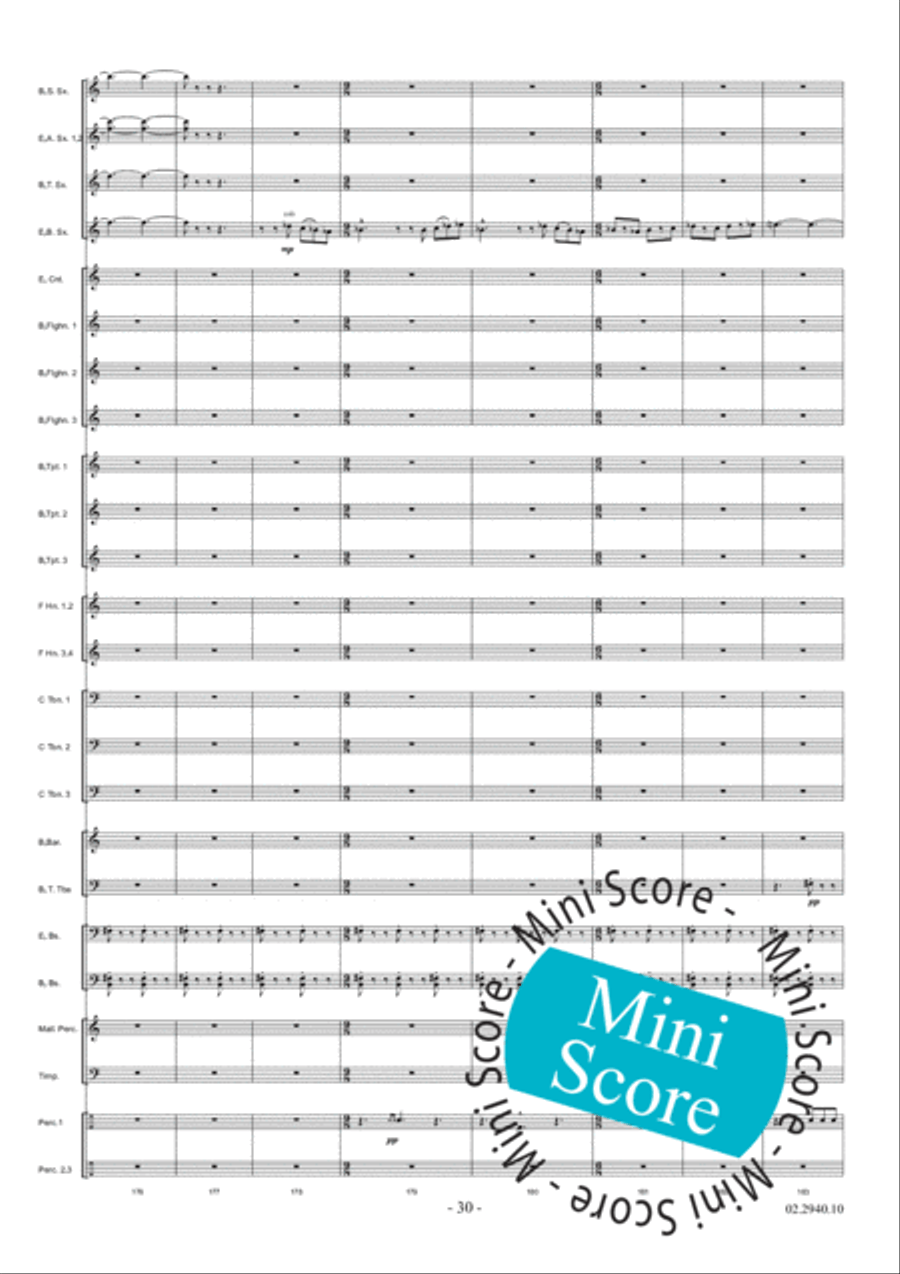 Aurora Fanfare Band scores gallery preview page 36