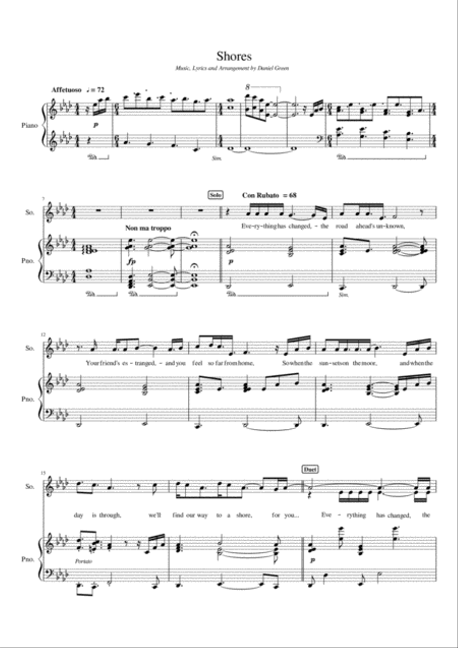 'Shores' Voice scores gallery preview page 1