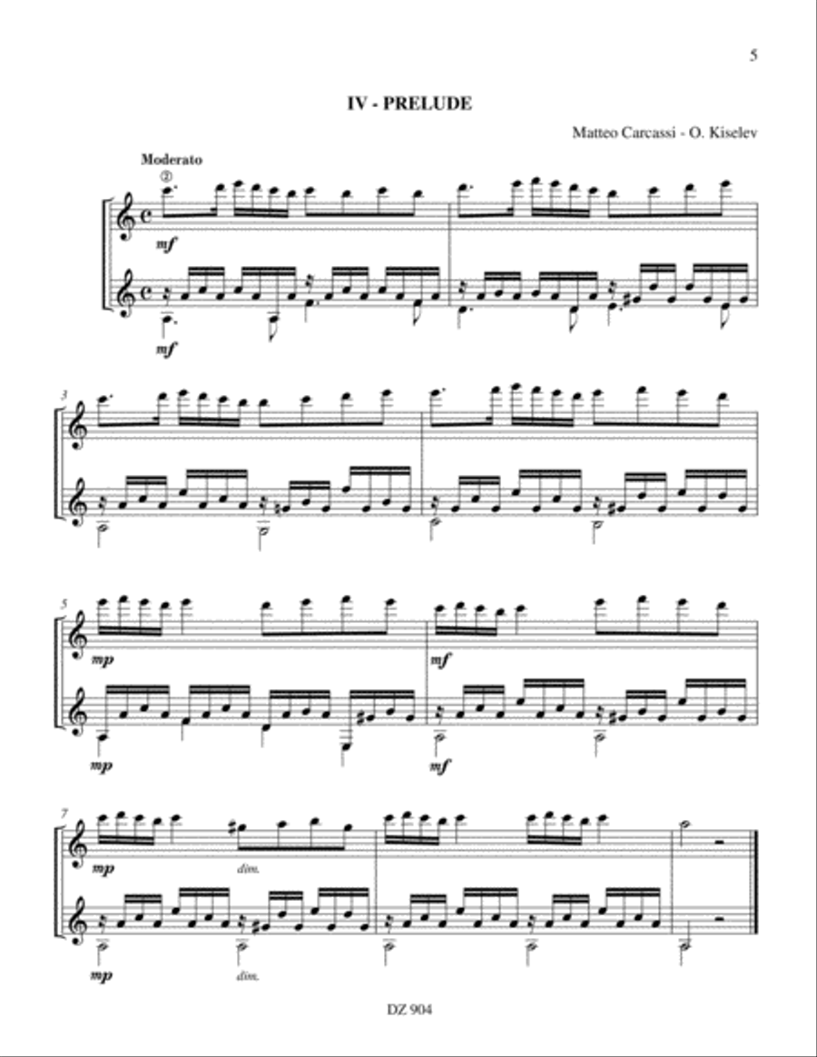 Ten Universal Duets Classical Guitar scores gallery preview page 5
