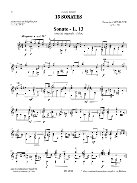 15 Sonates