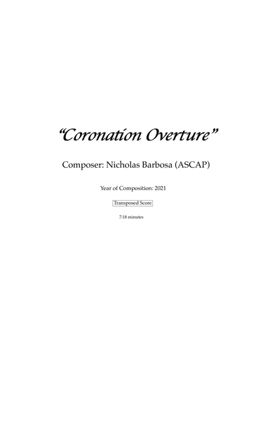 "Coronation Overture" image number null