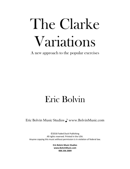 The Clarke Variations