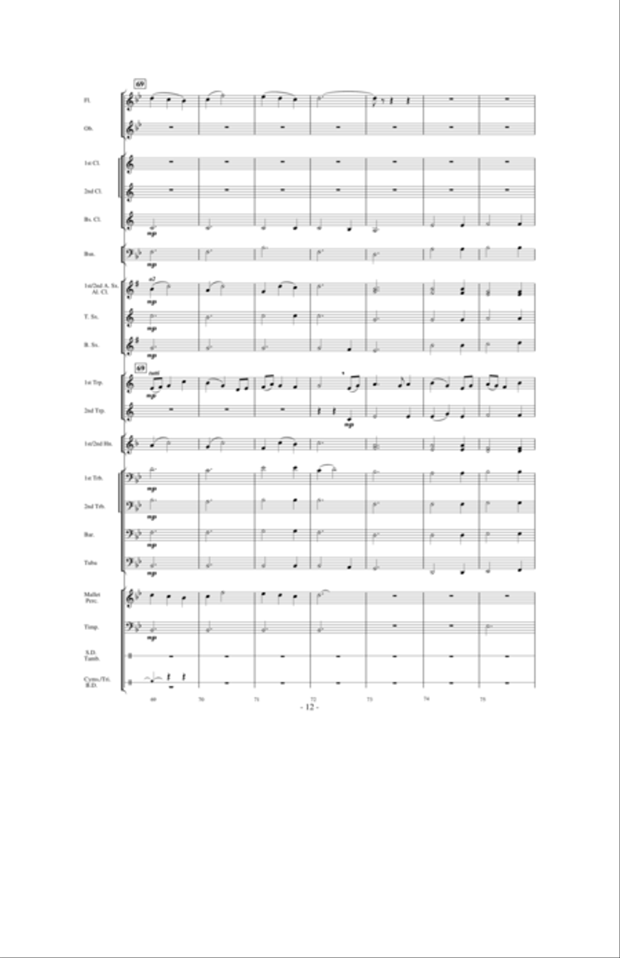 Aspen Overture Concert Band scores gallery preview page 11