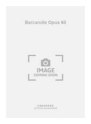 Book cover for Barcarolle Opus 60
