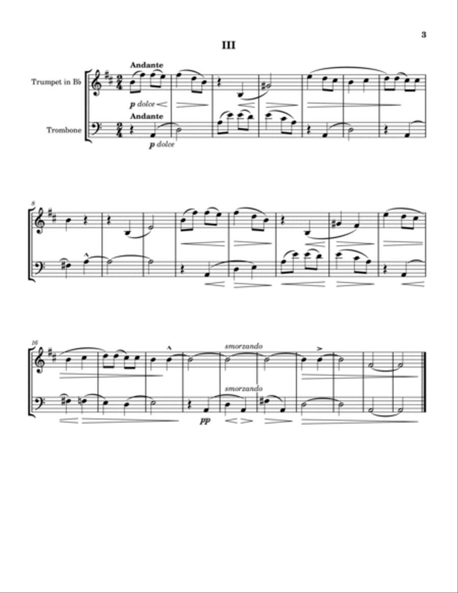 For Children - Book 1 (Trumpet and Trombone) Brass Duet scores gallery preview page 4