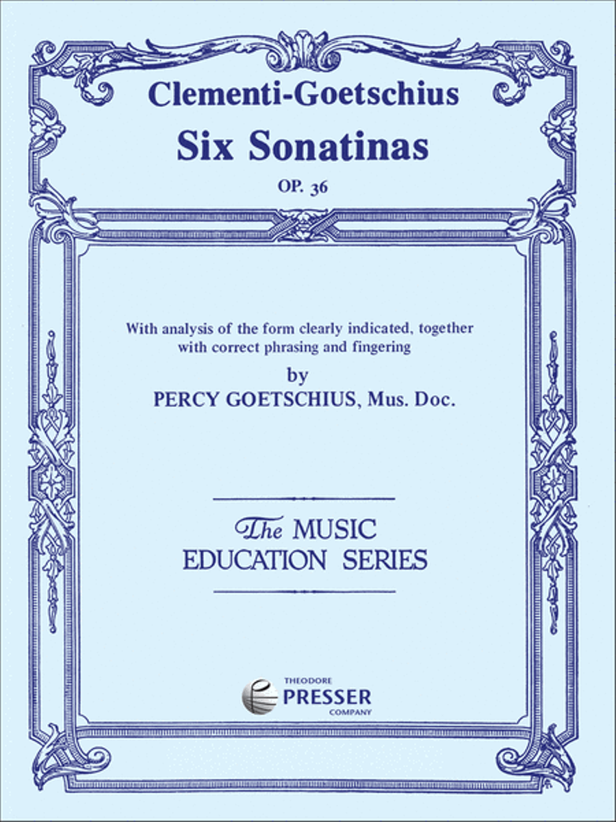 Clementi-Goetschius Six Sonatinas Chamber Music scores gallery preview page 2