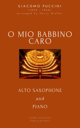 Book cover for Puccini: O Mio Babbino Caro (for Alto Saxophone and Piano)