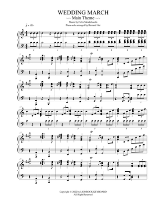 Wedding March (Solo Piano New Arrangement)