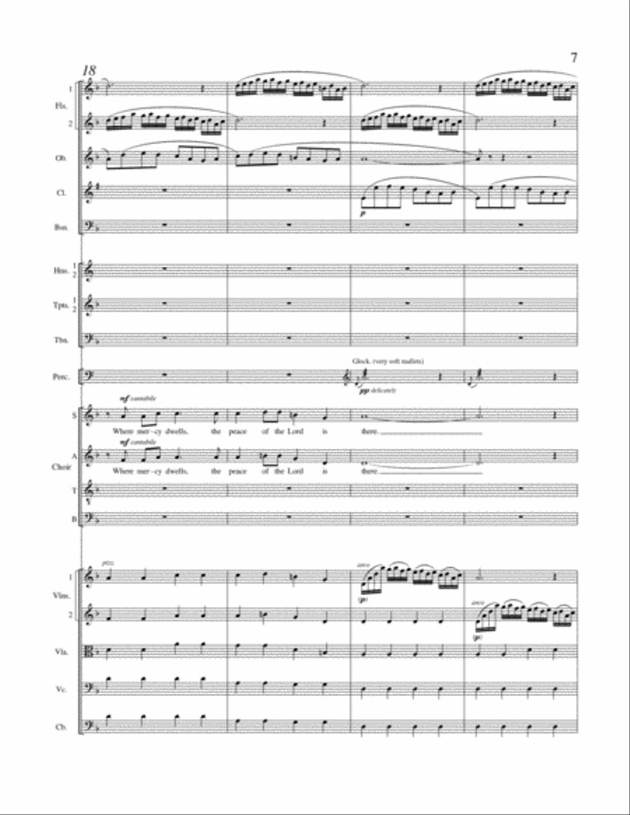 The Tree of Peace (Downloadable SATB Orchestral Score) 4-Part scores gallery preview page 6