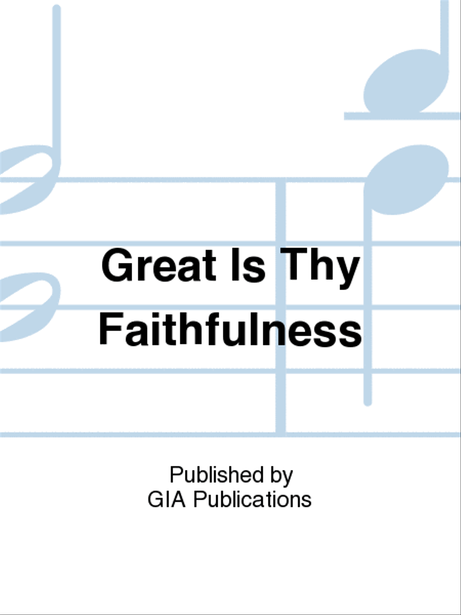 Great Is Thy Faithfulness CD scores gallery preview page 1