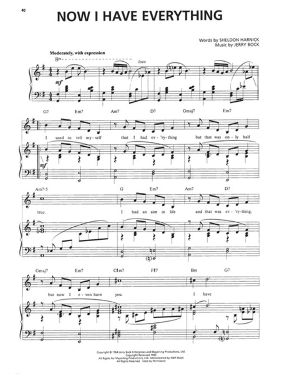 Fiddler on the Roof Piano, Vocal, Guitar scores gallery preview page 5