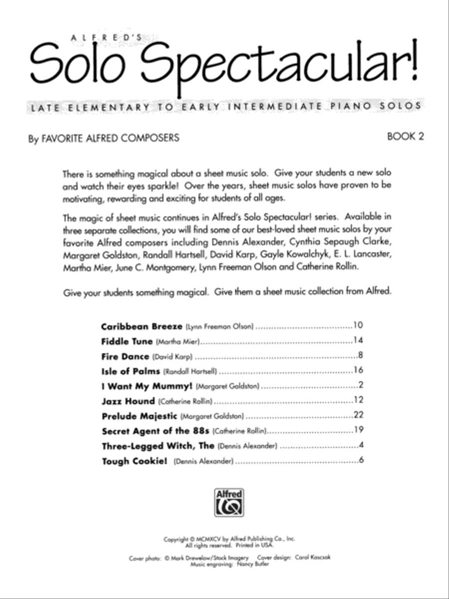 Alfred's Solo Spectacular!, Book 2 Easy Piano scores gallery preview page 5