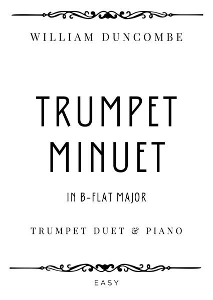 Duncombe - Trumpet Menuet in B flat Major - Easy image number null