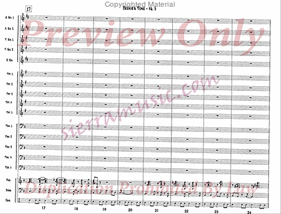 Bernie's Tune Jazz Ensemble scores gallery preview page 4
