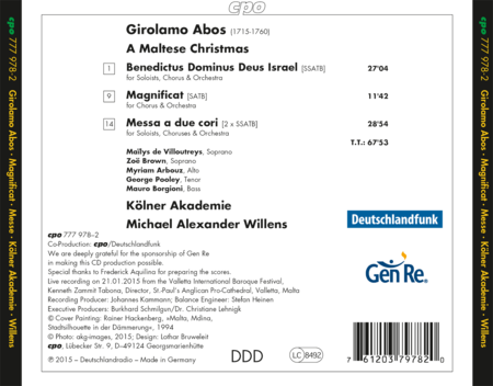 Girolamo Abos: A Maltese Christmas  Sheet Music