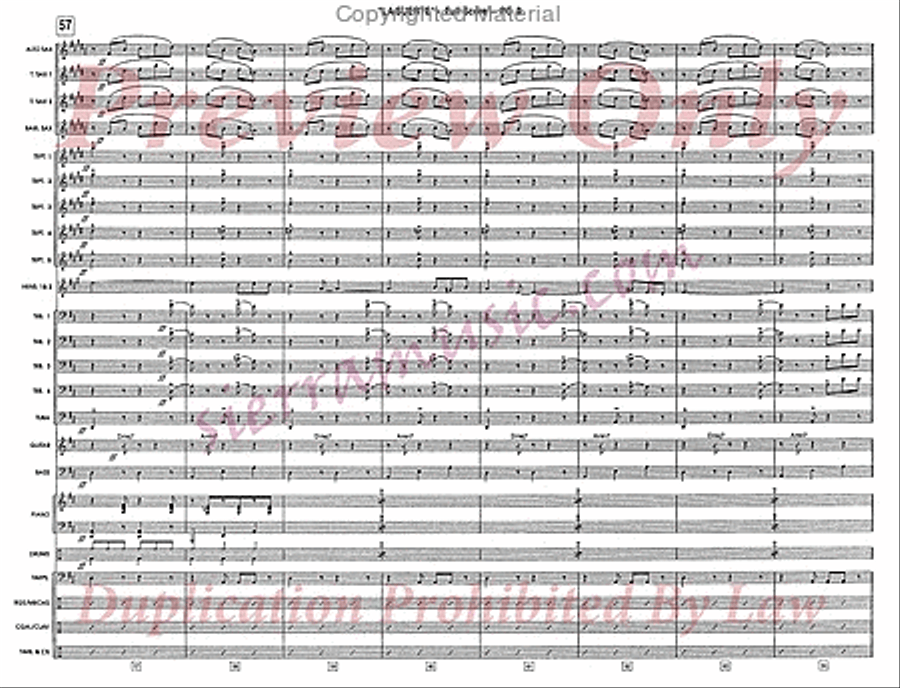 La Suerte De Los Tontos Jazz Ensemble scores gallery preview page 9