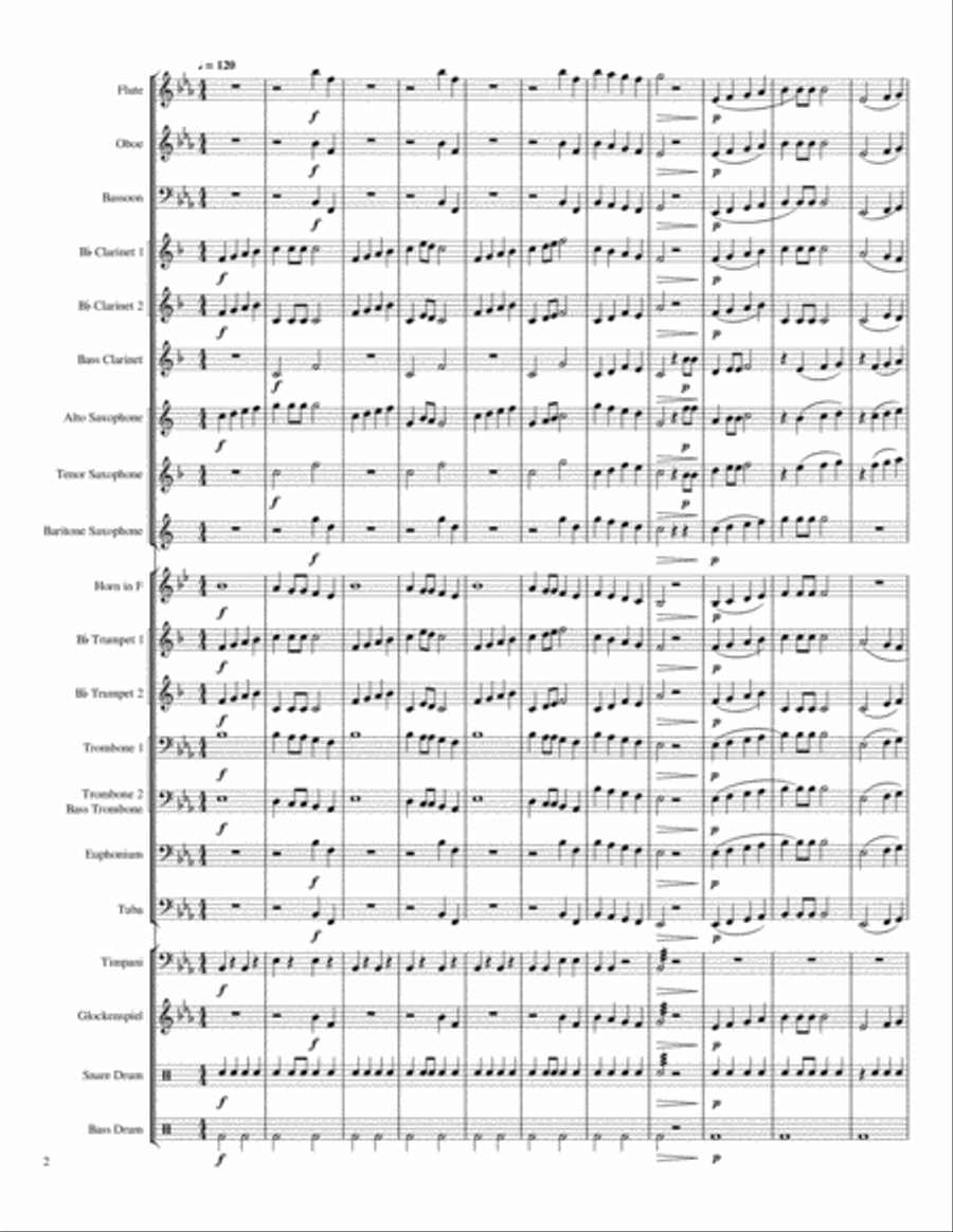 Royal Succession Concert Band scores gallery preview page 2
