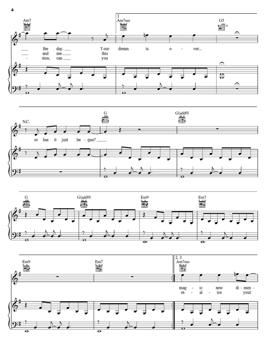 Silent Lucidity Piano, Vocal, Guitar scores gallery preview page 4