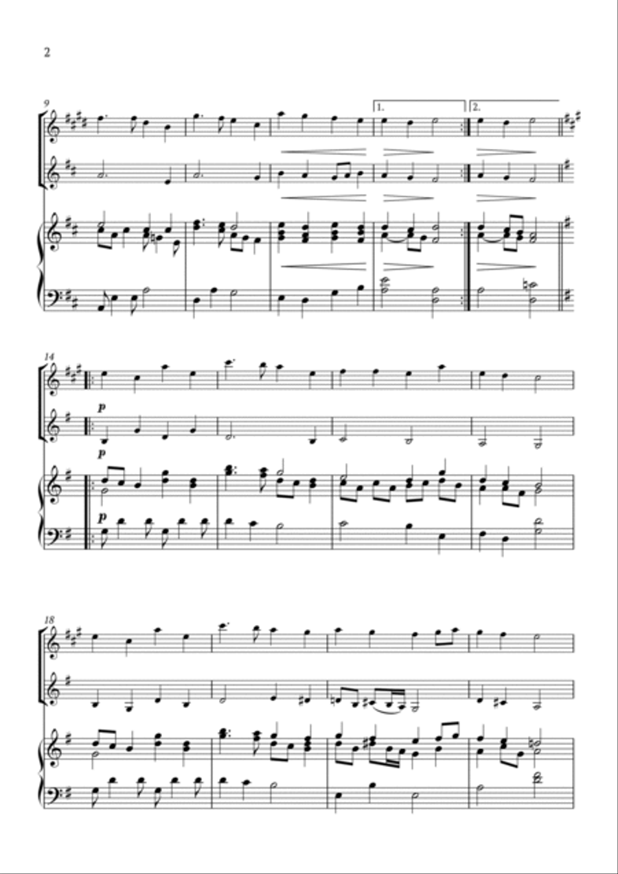 Angels From the Realms of Glory B-Flat Clarinet scores gallery preview page 2