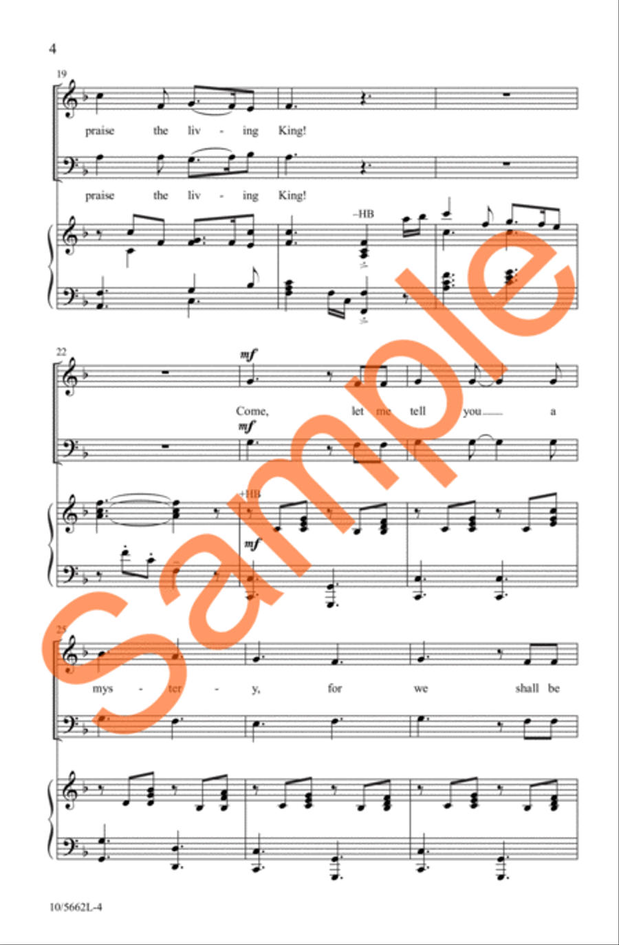 O Praise the Living King! 2-Part scores gallery preview page 5
