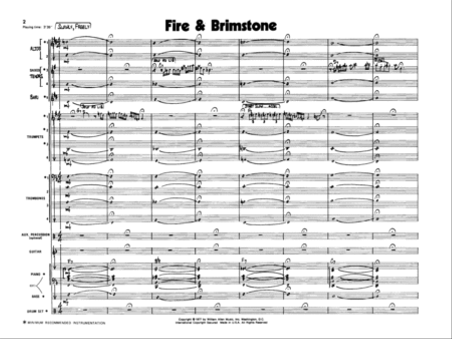 Fire & Brimstone Fire & Brimstone Jazz Ensemble scores gallery preview page 2