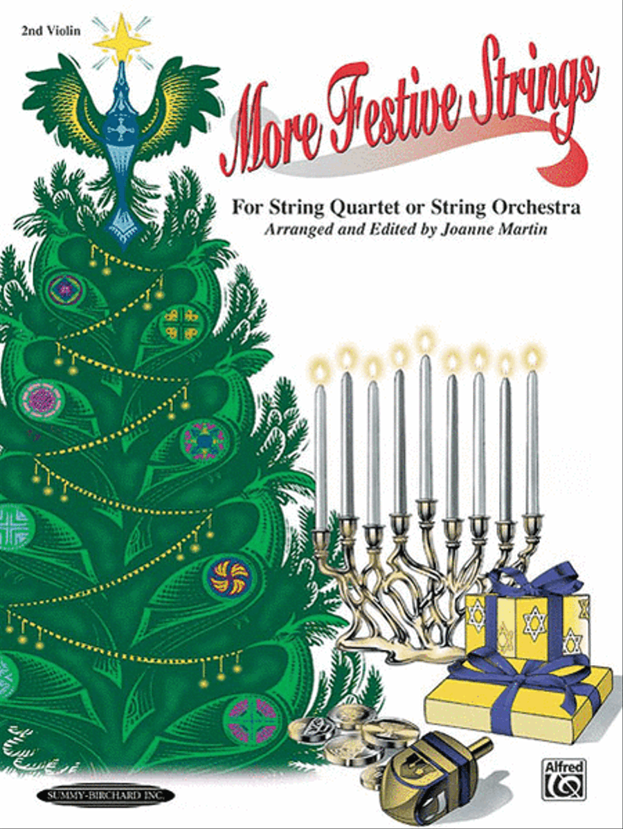 More Festive Strings for String Quartet or String Orchestra String Quartet scores gallery preview page 1