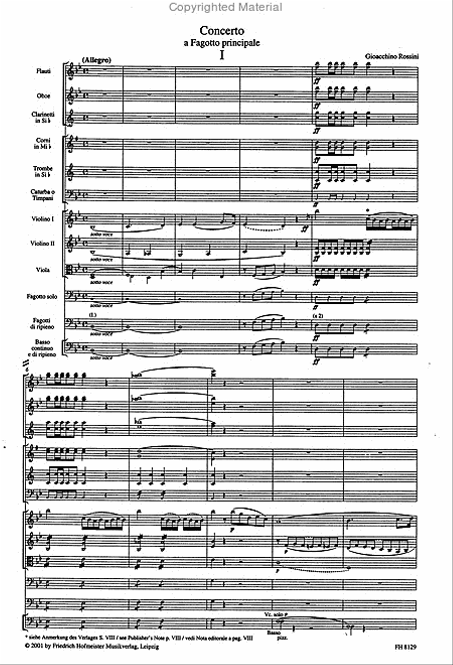 Concerto a Fagotto principale / Partitur Orchestra scores gallery preview page 2