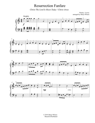 EASTER FANFARE piano solo "Christ The Lord Is Risen Today" / Christ Arose"