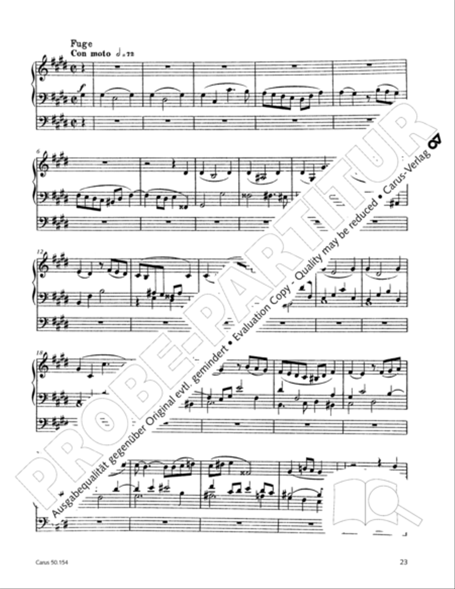 Organ Sonata No. 12 in D flat major