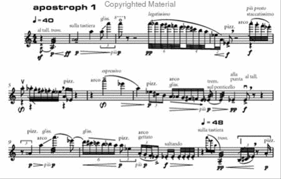Apostroph Violin Solo scores gallery preview page 2