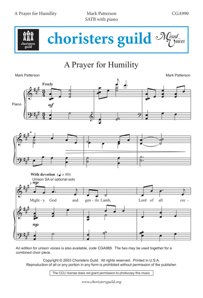 A Prayer for Humility