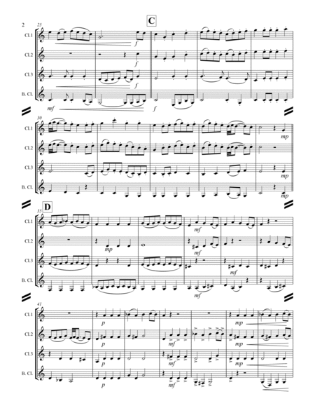 Rondeau from “Sinfonie de Fanfares” (for Clarinet Quartet) image number null