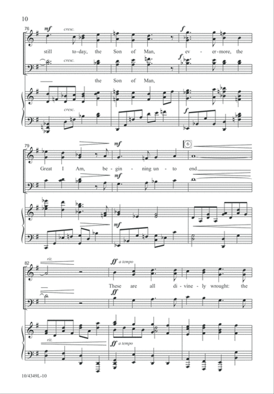 The Mystery of Years 4-Part scores gallery preview page 10
